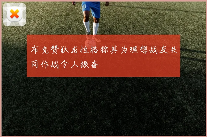 布克赞狄龙性格称其为理想战友共同作战令人振奋